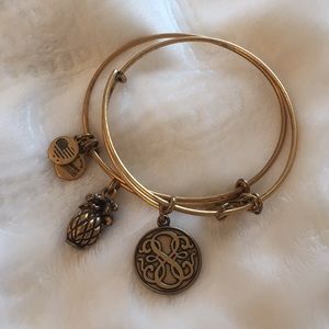 Two Alex and ani bracelets